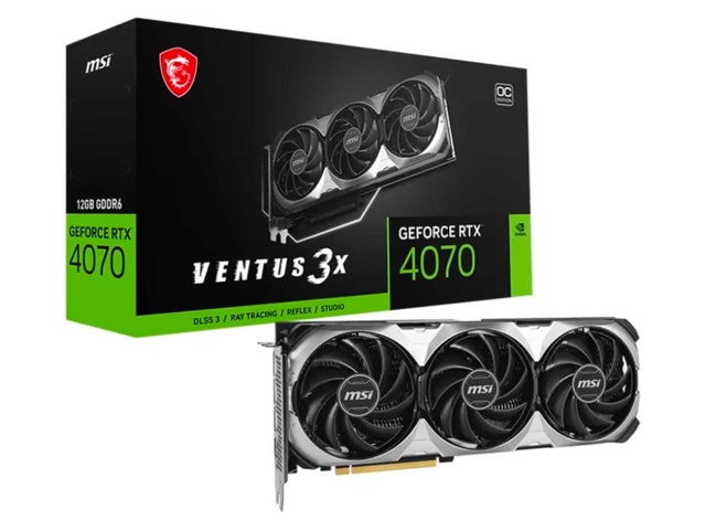 MSI RTX 4070 Ventus 3X 12G OC Graphics Card - photo 3