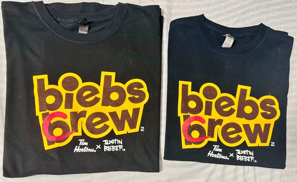 Tim Hortons Biebs Brew T-Shirt (Small) - Like New