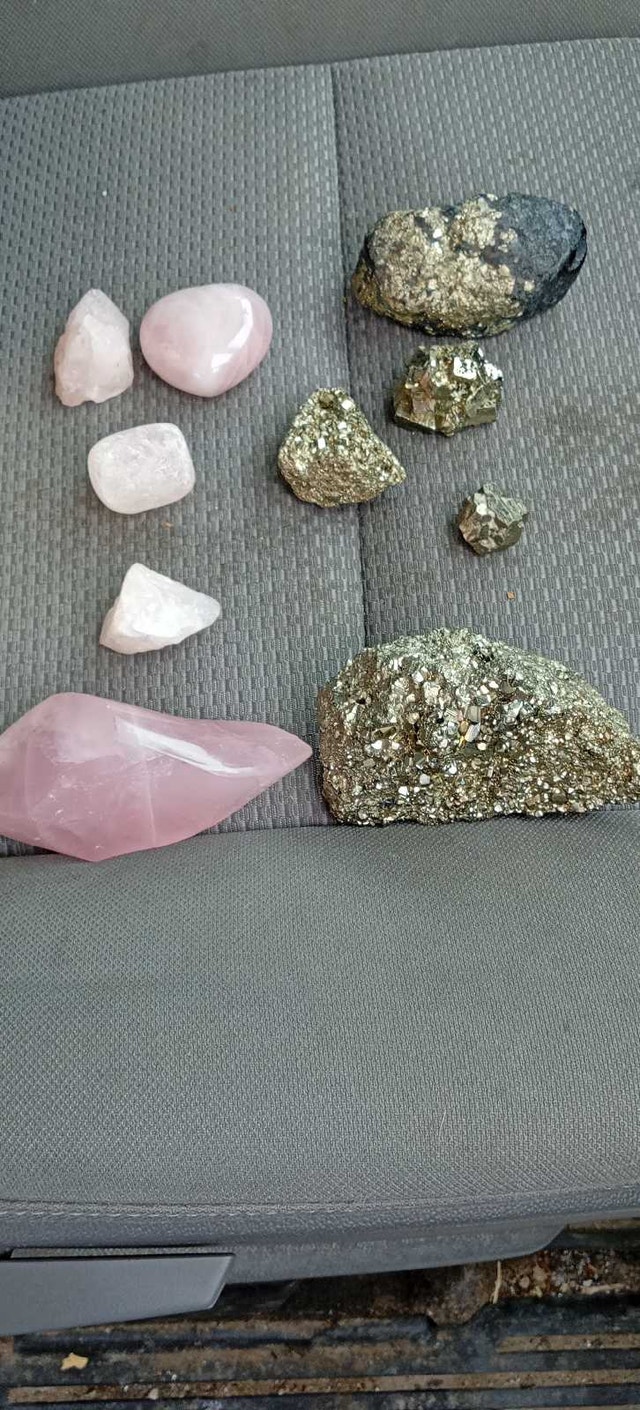 Crystals for Sale - Rose Quartz & Pyrite