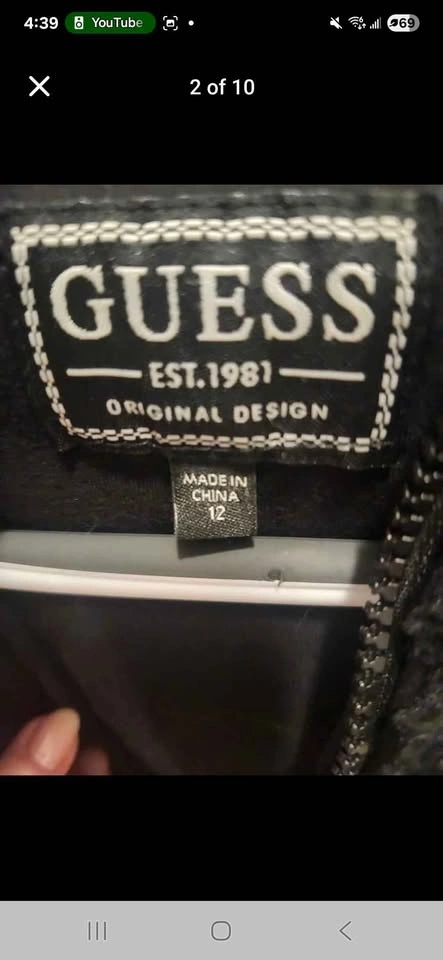 Guess Girls Faux Fuzzy Coat Size 12 - photo 2