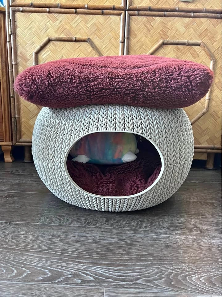 RARE Keter Curver Pet House & Bed Set