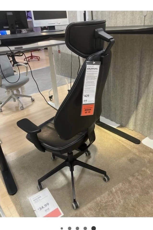 IKEA Gruppspel Office Chair - real leather - photo 5