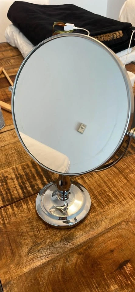 Silver Double Sided Magnifying Vanity Mirror - photo 4