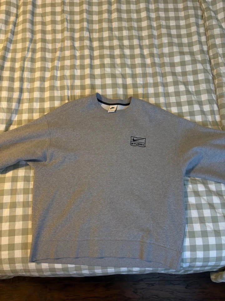 NIKE Stussy Grey Crewneck