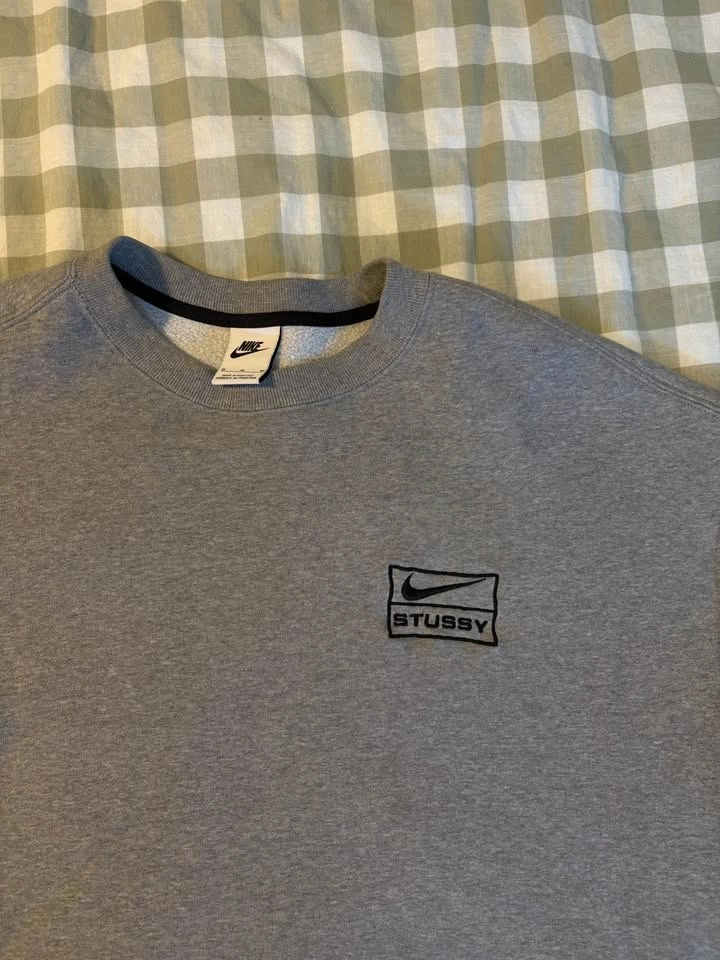 NIKE Stussy Grey Crewneck - photo 2