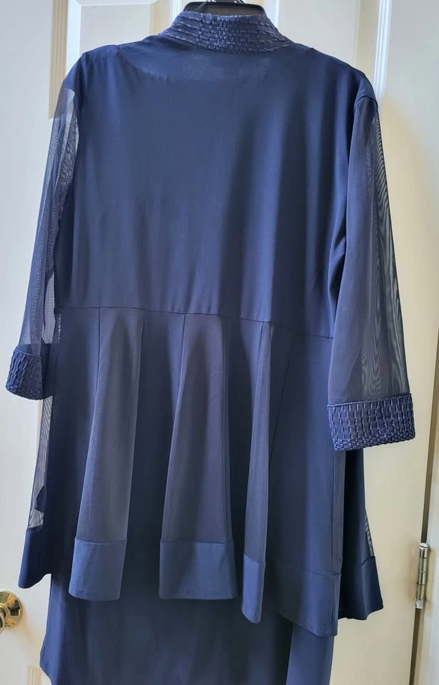 Women's 2-Piece Navy Dress & Jacket Set - Size 12 - photo 3