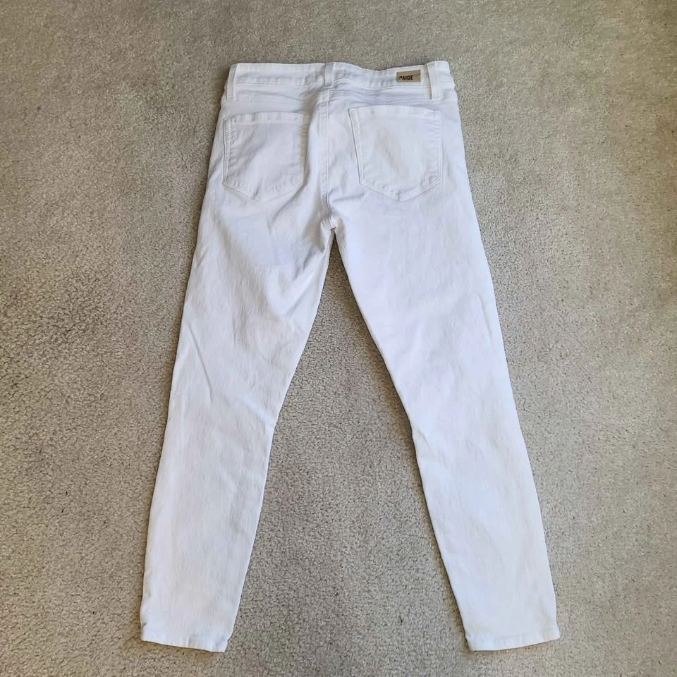 Paige White Verdugo Crop Skinny Jeans Size 29 - photo 2