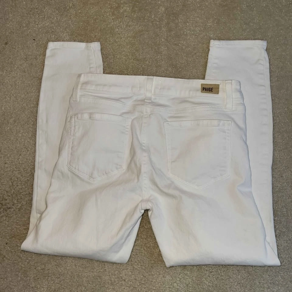 Paige White Verdugo Crop Skinny Jeans Size 29 - photo 4
