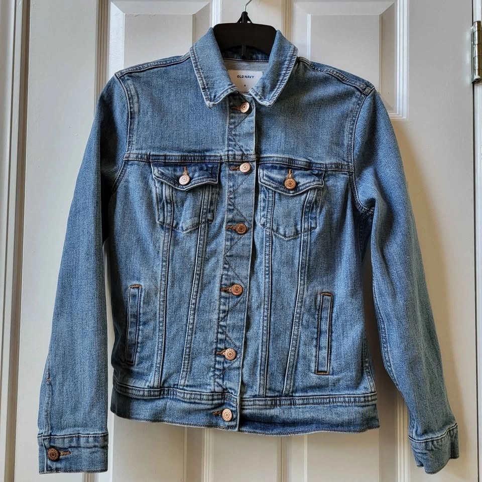 Old Navy Denim Jean Jacket Women's Size S Like New - photo 2