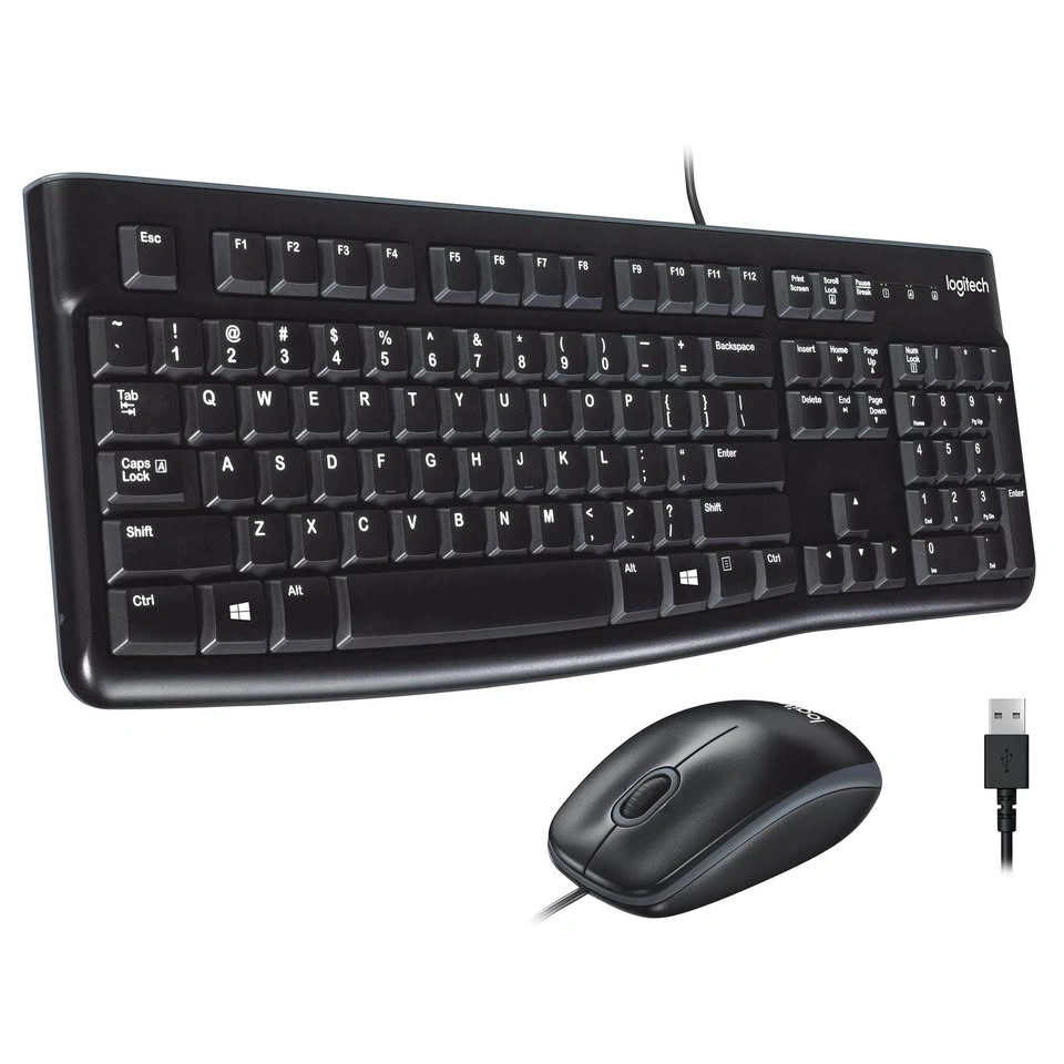 Logitech MK120 USB Keyboard & Mouse Combo - Black - photo 2