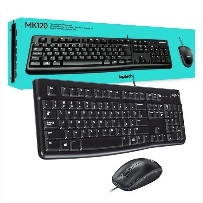 Logitech MK120 USB Keyboard & Mouse Combo - Black - photo 3
