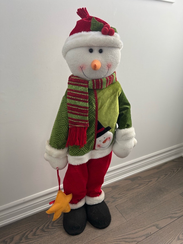 Christmas Snowman Decoration 36”
