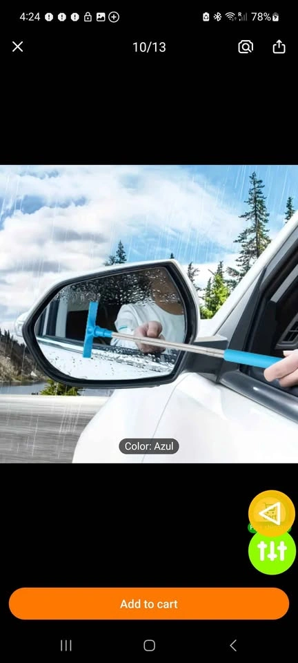 1pc Handheld Telescopic Car Brush Squeegee Cleaner - photo 3