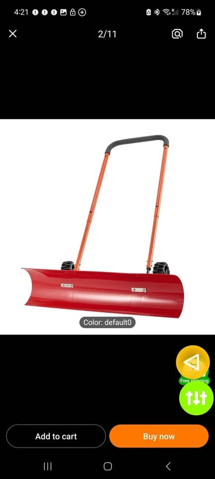Wheeled snow shovel - photo 2