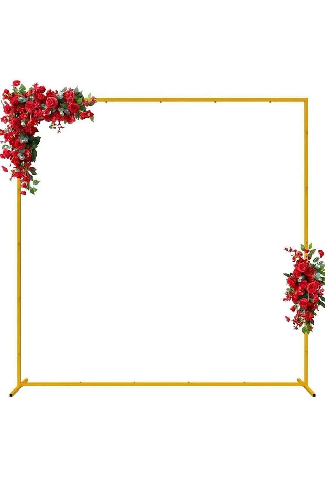 6.6FT Gold Wedding Arch Stand Kit thumbnail