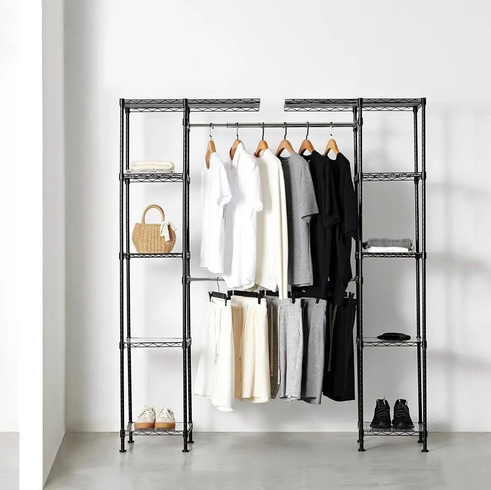 Amazon Basics Adjustable Metal Hanging Rack thumbnail