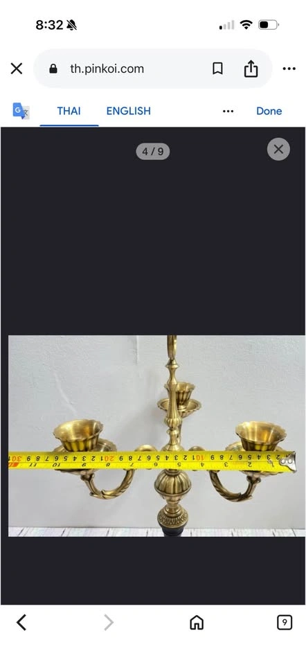 Vintage Brass 3 Arm Candle Holder - photo 5