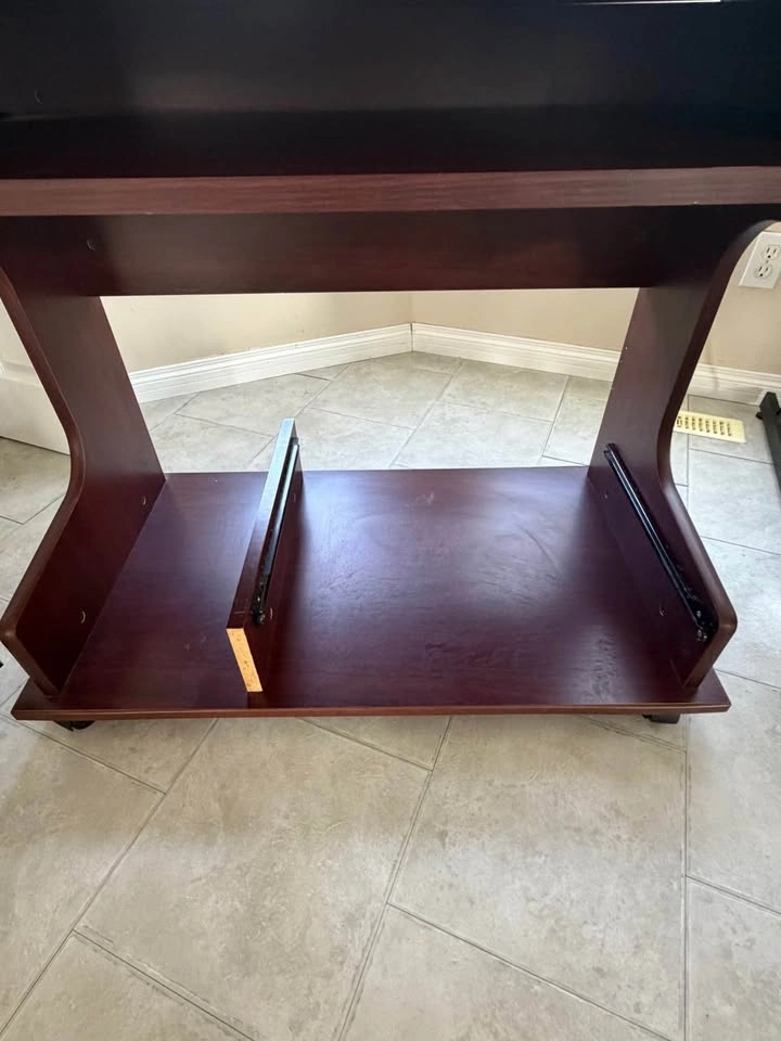 Dark oak office desk - photo 3