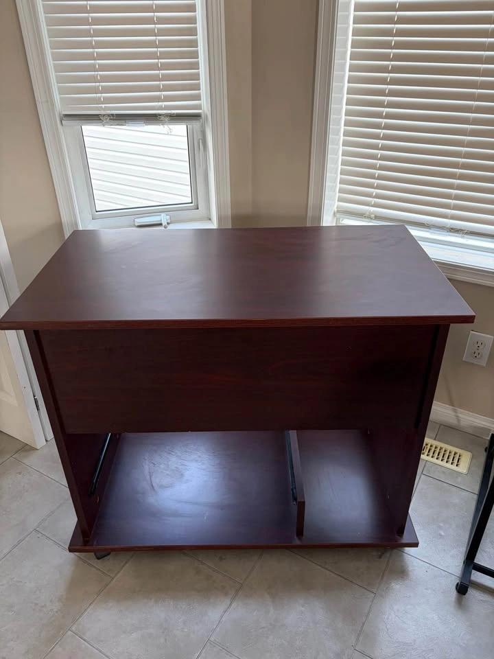Dark oak office desk - photo 4