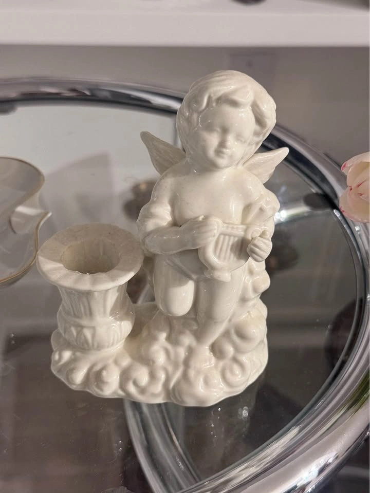 Vintage Ceramic Angel Candleholder - photo 2