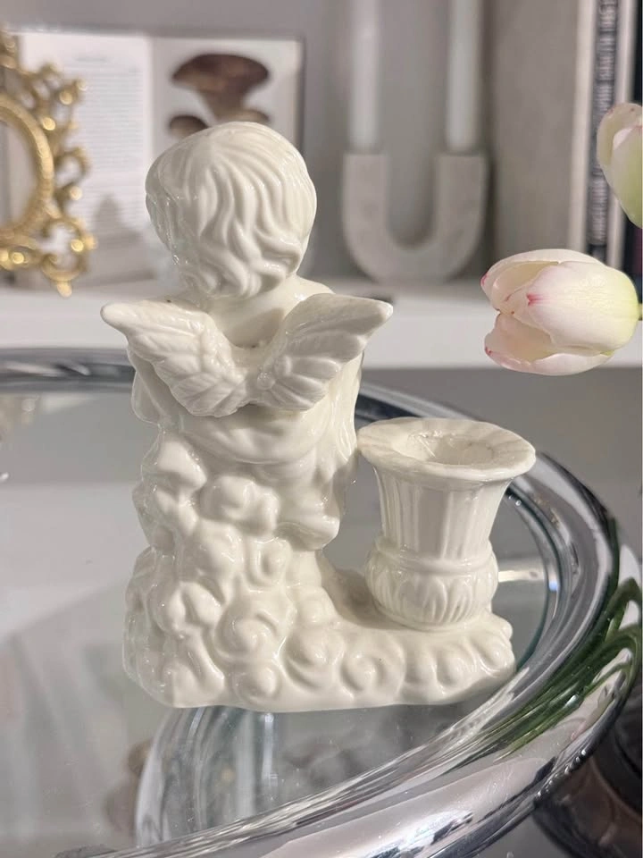 Vintage Ceramic Angel Candleholder - photo 3
