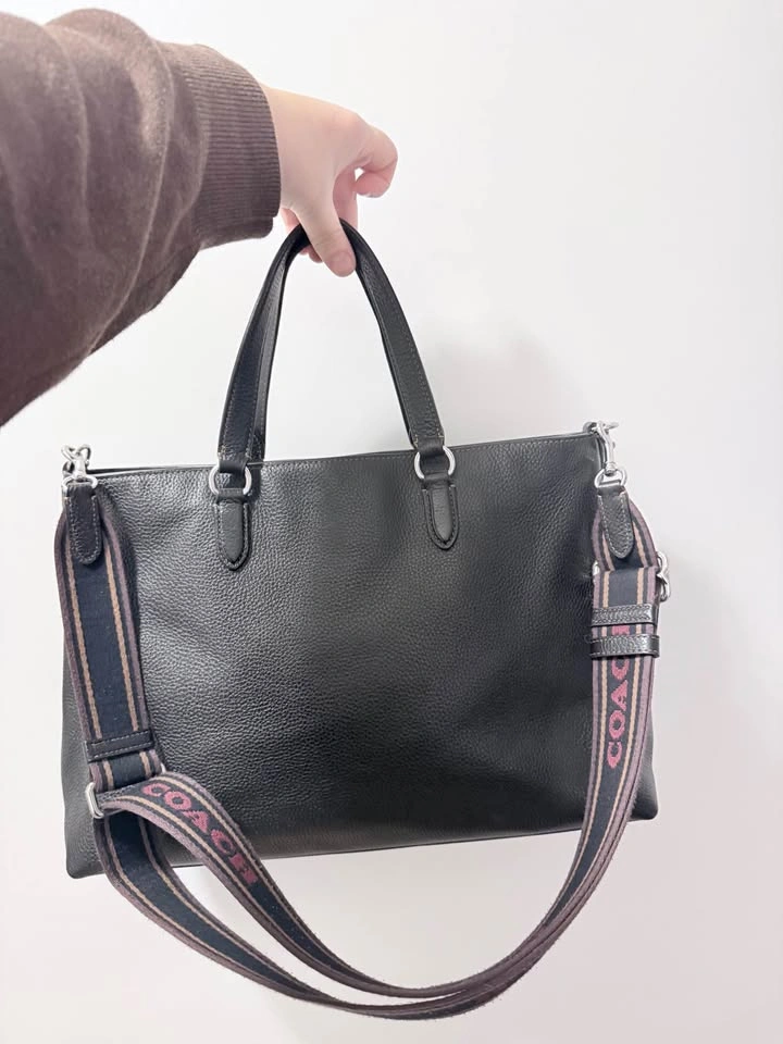 Coach Leather Tote - Black Totes, Handbags - photo 2