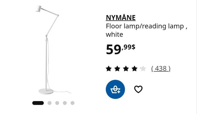 IKEA Floor Lamp - White