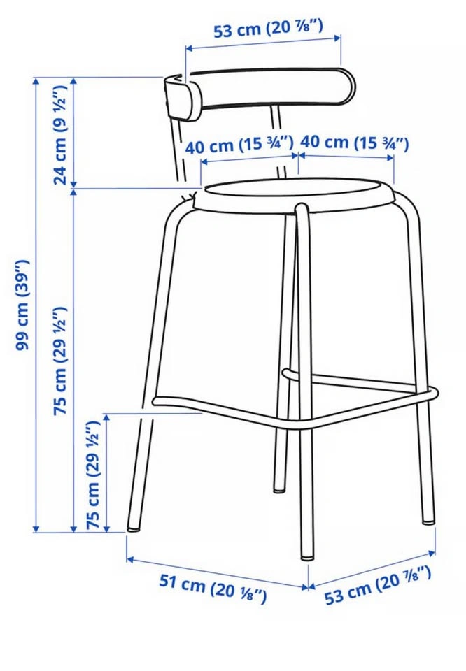 Black Bar Table + 2 Black Bar Stools - photo 5