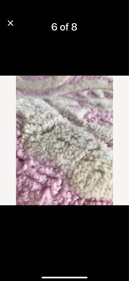 Pottery Barn Kids Pink Wool Rug - Large 8x10 Floral - photo 2