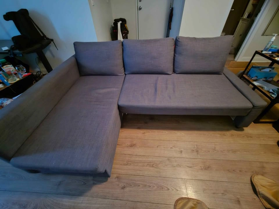 IKEA L shaped couch with storage *MUST GO* - photo 2