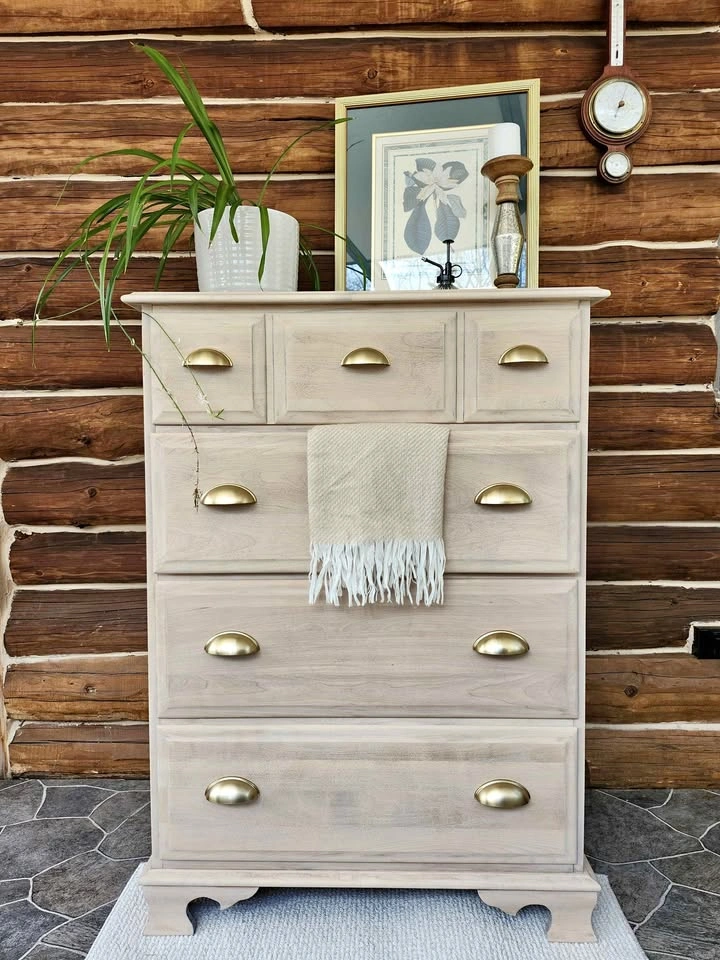 Refinished Vintage Moosehead Maple Dresser - Solid Wood