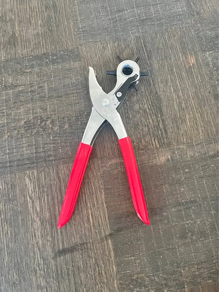 Leather Hole Punch Pliers – Adjustable Sizes thumbnail