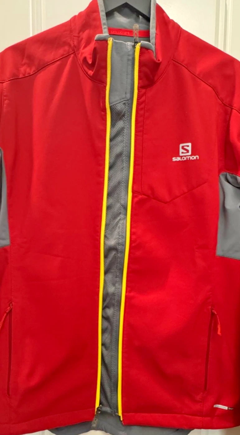 Salomon Men's Performance Jacket - Large - Red/Gray - photo 5