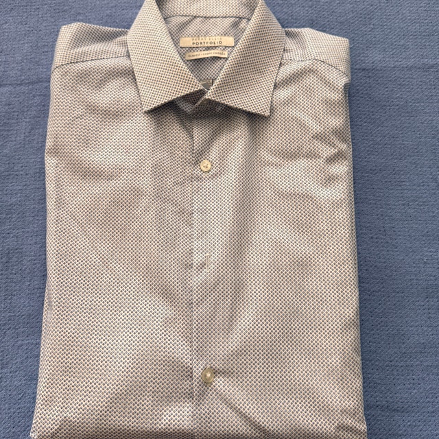 Perry Ellis Portfolio Slim Fit Dress Shirt - L