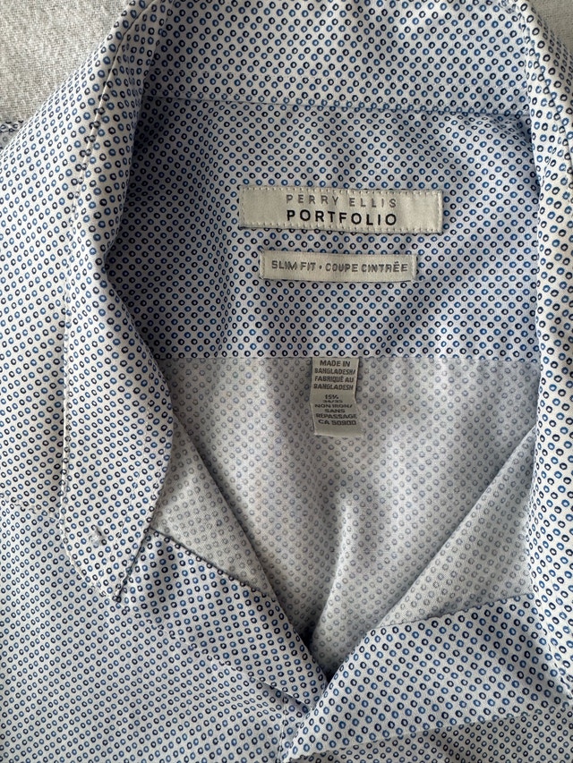 Perry Ellis Portfolio Slim Fit Dress Shirt - L - photo 3