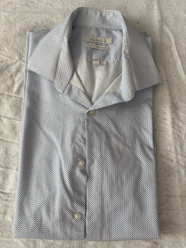 Perry Ellis Portfolio Slim Fit Dress Shirt - L - photo 4