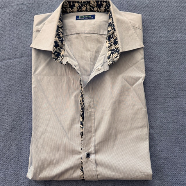 Men's DIMATTIA Vintage Flavour Shirt - Size L - Light Blue - photo 2