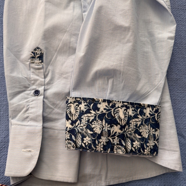 Men's DIMATTIA Vintage Flavour Shirt - Size L - Light Blue - photo 4