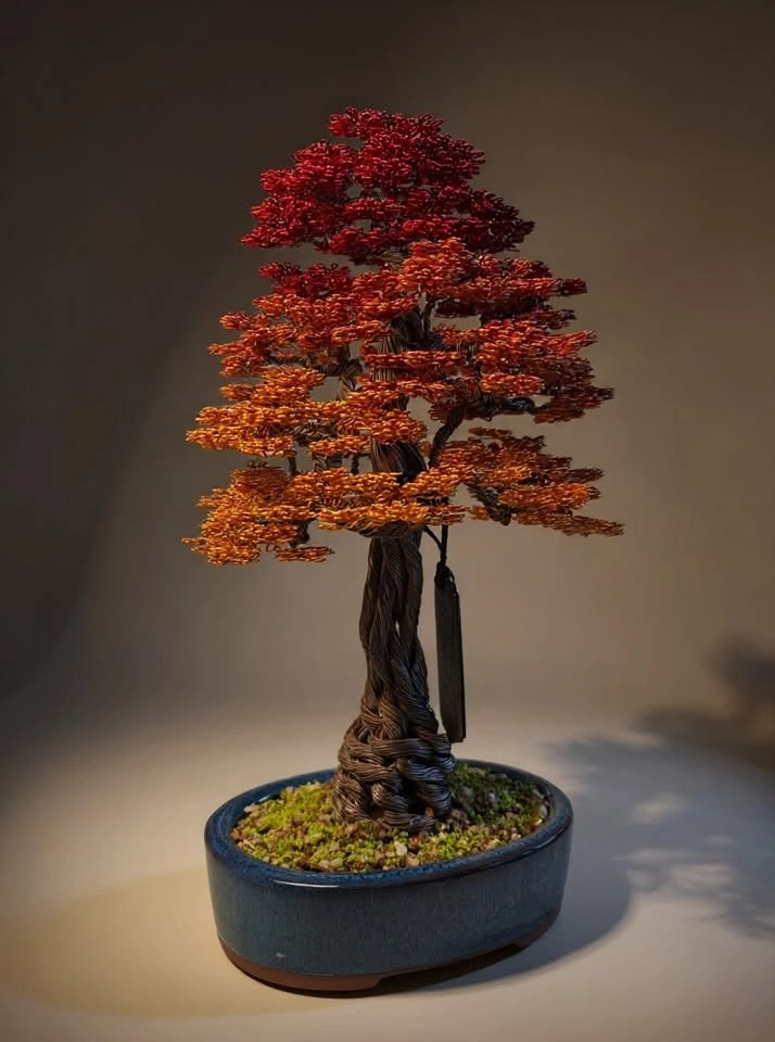 Autumn Aluminum Bonsai Tree (Handmade) - photo 2