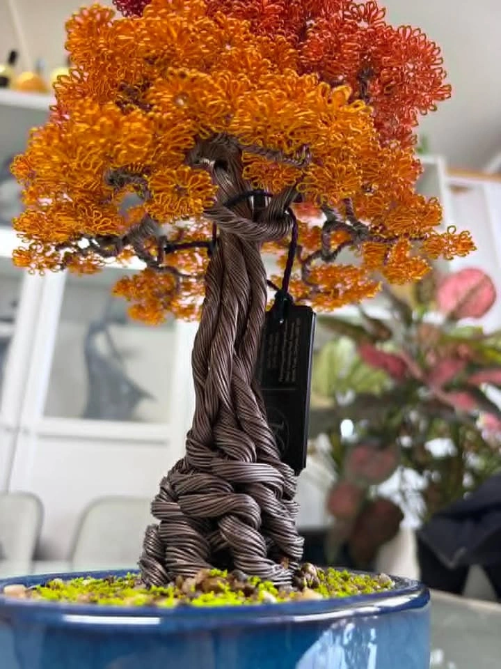 Autumn Aluminum Bonsai Tree (Handmade) - photo 3