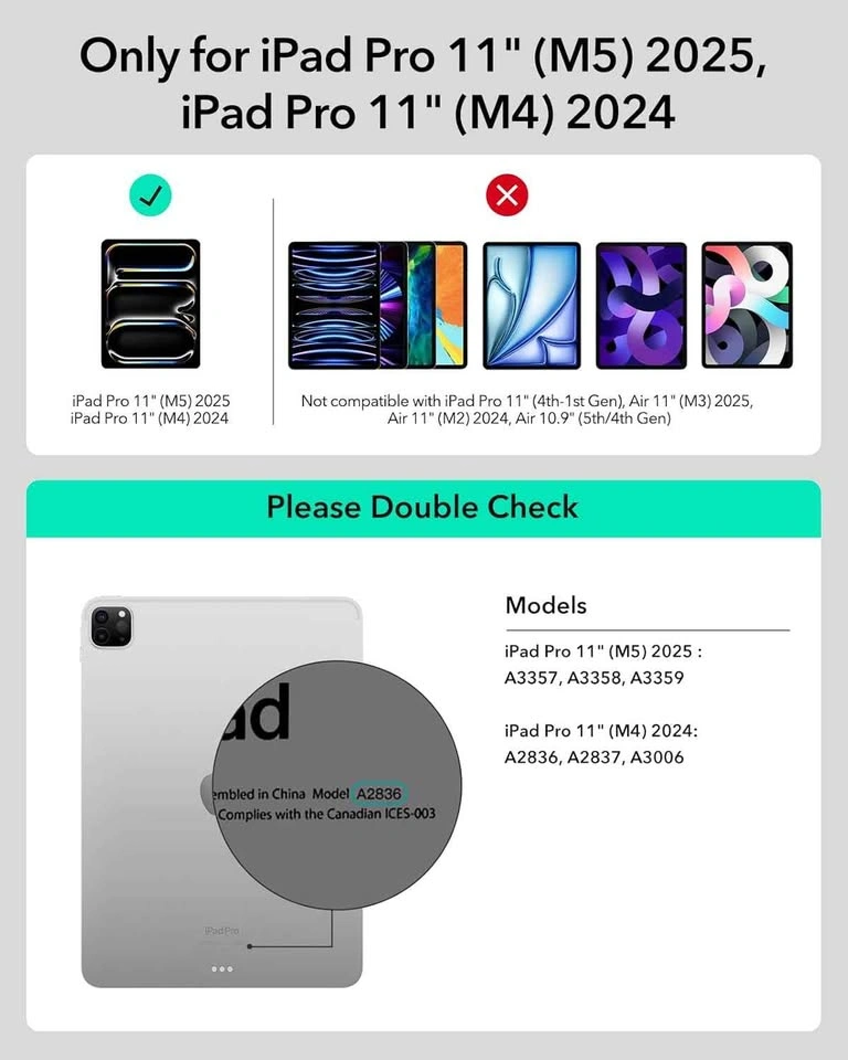 ESR iPad Pro 11" Keyboard Case (Rebound 360 Series - Black) - photo 3