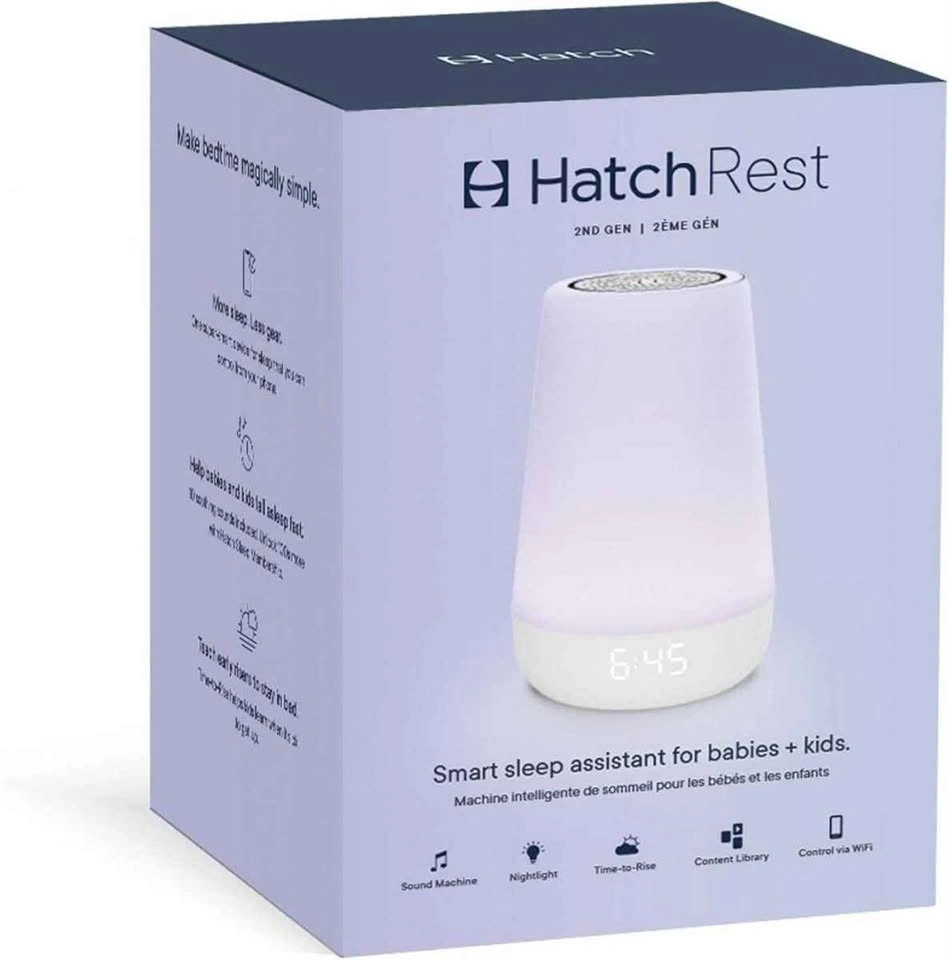 SEALED Hatch Rest 2nd Gen Baby Sound Machine & Night Light (Whit - photo 2