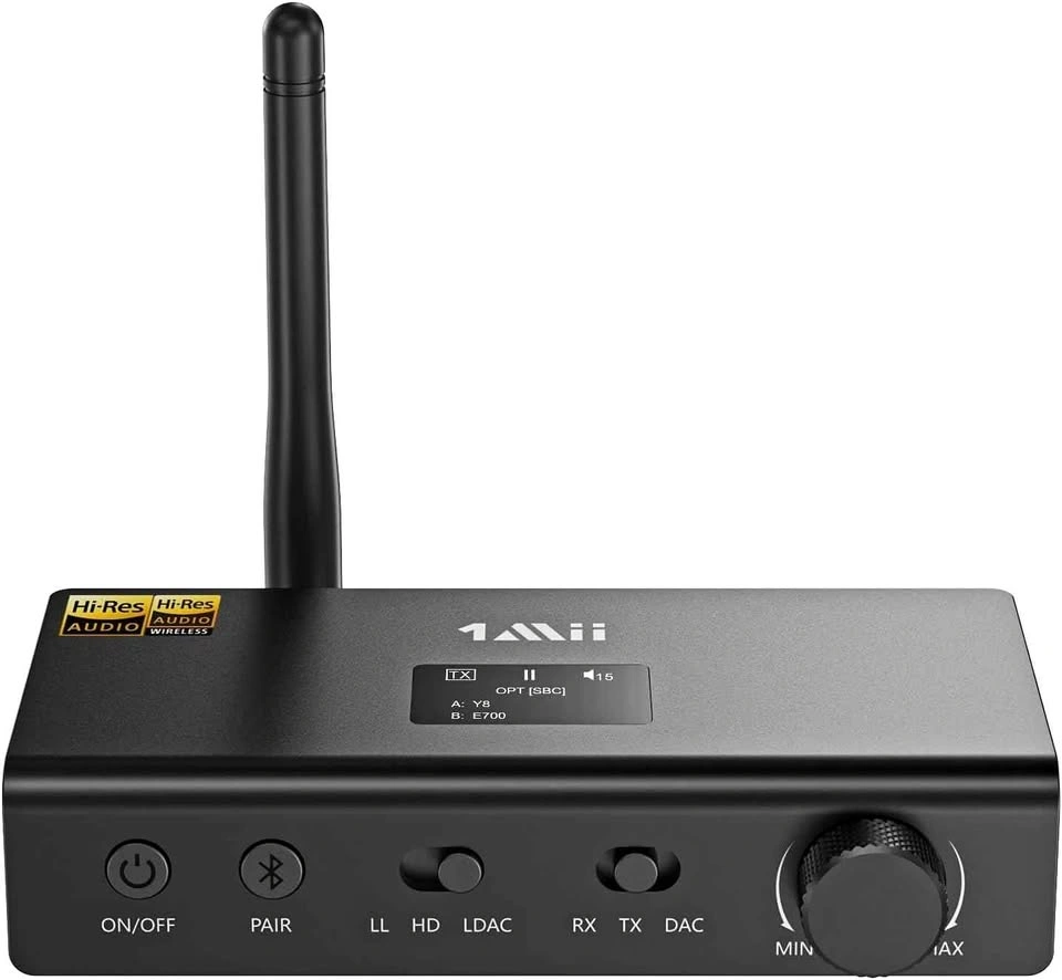 1Mii DS700 HiFi Bluetooth Audio Transmitter & Receiver (Black)