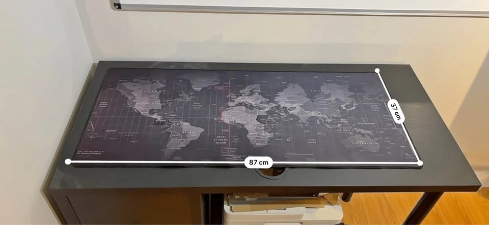 XXL World Map Desk Mat / Mouse Pad