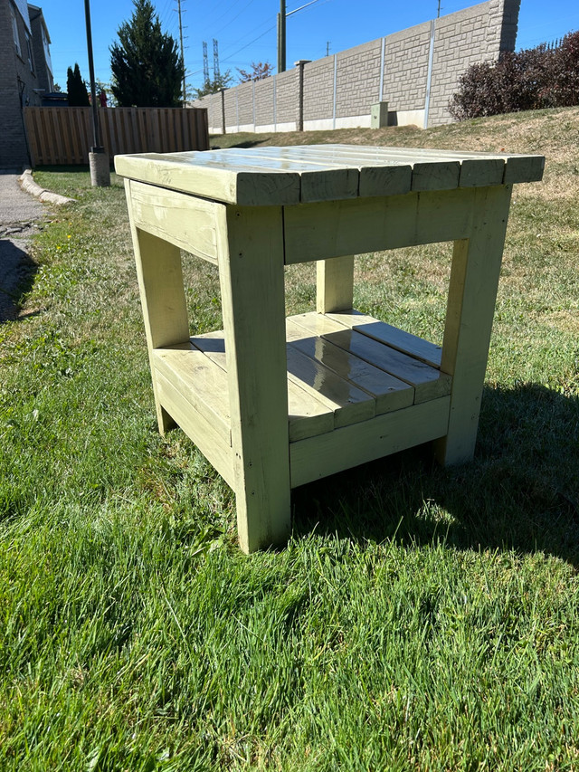Handmade Wood End Table - photo 2