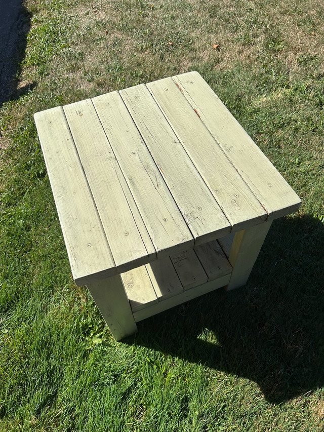 Handmade Wood End Table - photo 3