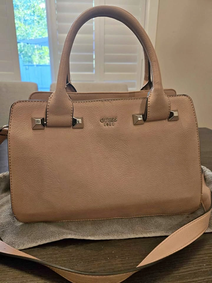 Guess Blush Pink Satchel Handbag