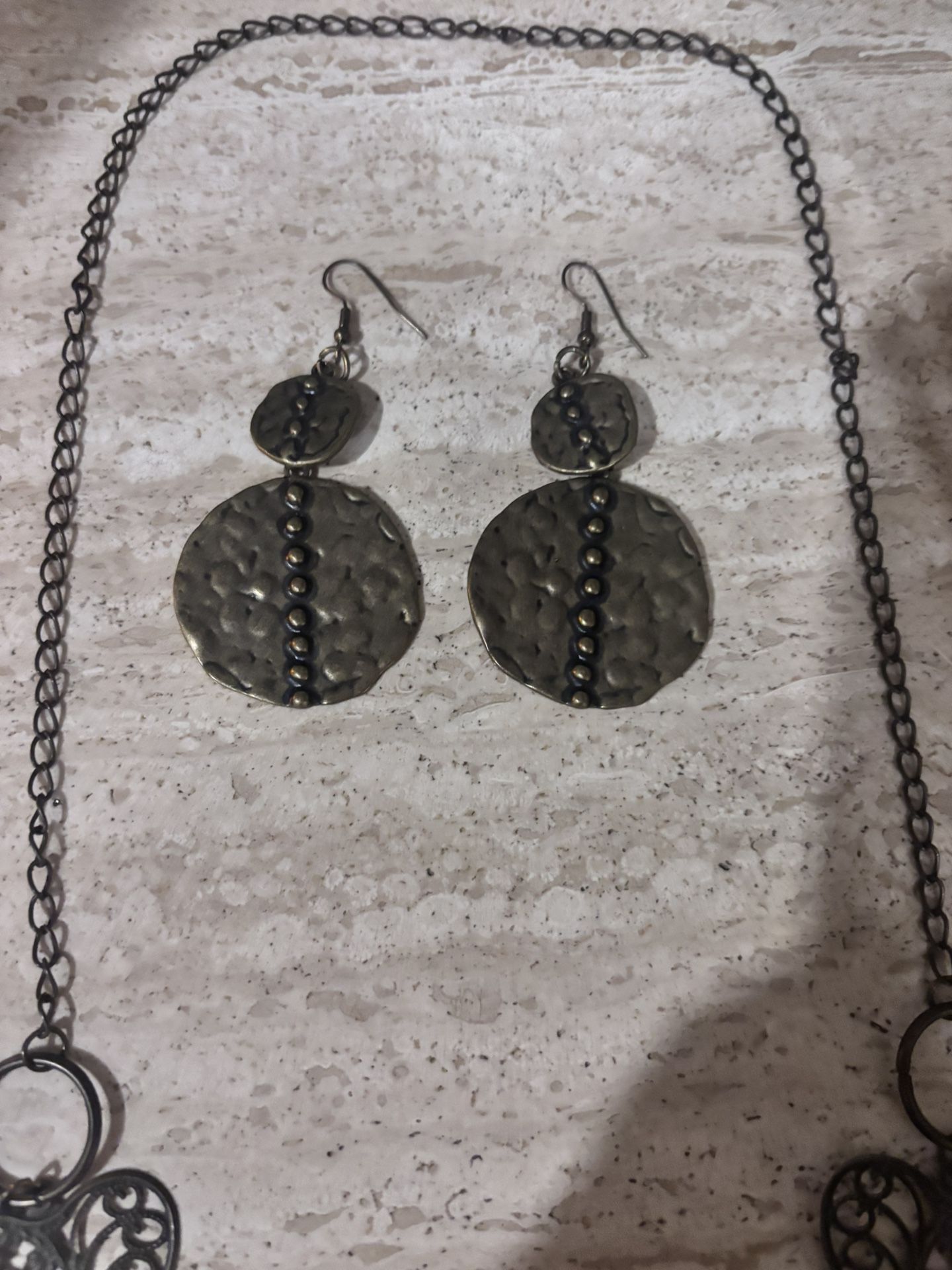 Boho Statement Necklace & Earrings Set – Artisan Style Hearts & - photo 2