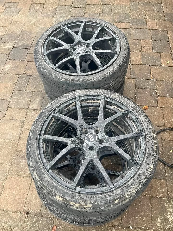 Rims with summer tires