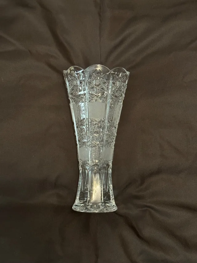 Vintage Bohemia Crystal Vase thumbnail
